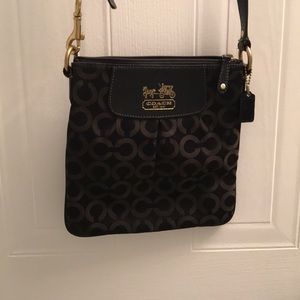 Black coach crossbody purse